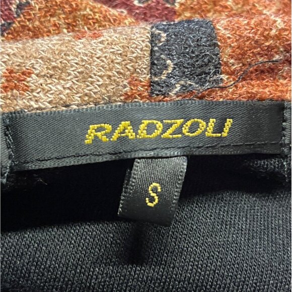 Radzoli Womens Asymmetrical Button Cowl Neck Patchwork Tunic Dress Small - Picture 9 of 10